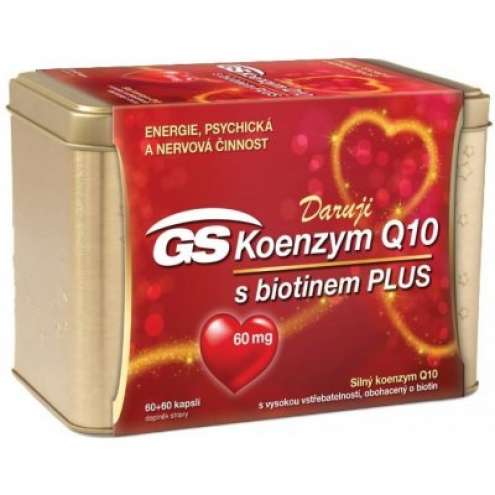 GS Koenzym Q10 Plus 60 mg dárkové balení 60+60 kapslí